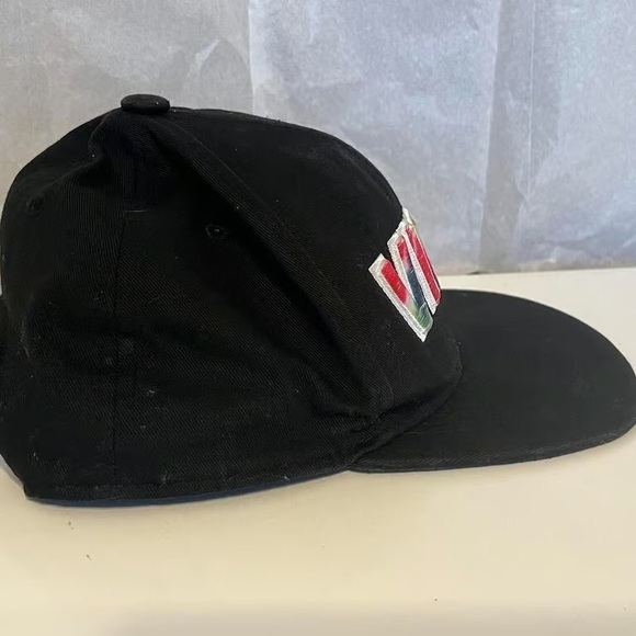 Black Cap with Multicolor 'VIBES' Embroidery - Picture 2 of 3